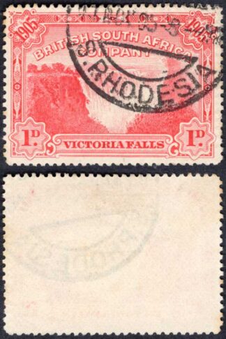 Rhodesia SG94 1d Victoria Falls Perf 14 Fine used Cat 11 pounds