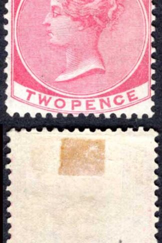 Jamaica SG9 2d Rose Wmk CC M/M (hinge remainders) Cat 100 pounds