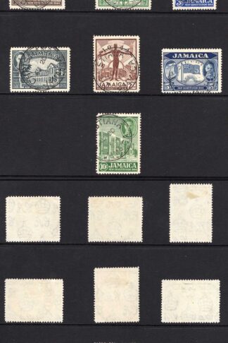 Jamaica SG143/4 1948 Silver Wedding U/M Cat 29.30 pounds