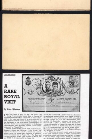 Mauritius 1901 Souvenir Postcard sold at Post Offices for 1c Scarce