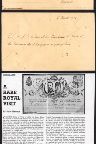 Mauritius 1901 Souvenir Postcard sold at Post Offices Postally used RARE