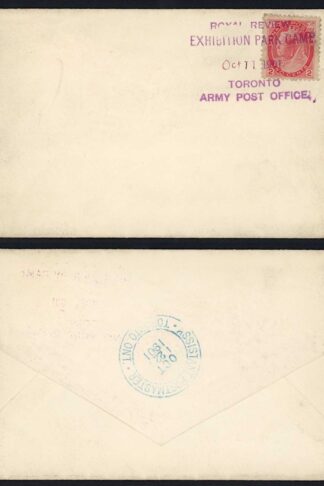 Canada 1901 (October 11) Royal Review Exhibition Park Camp Toronto
