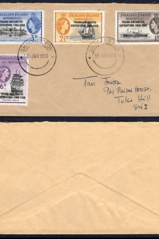 FID 1956 Shackleton cover to London