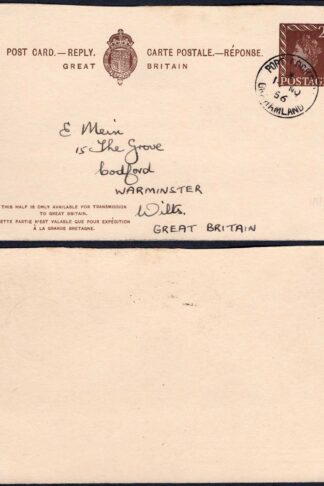 FID 1956 from Port Lockroy Graham land to UK