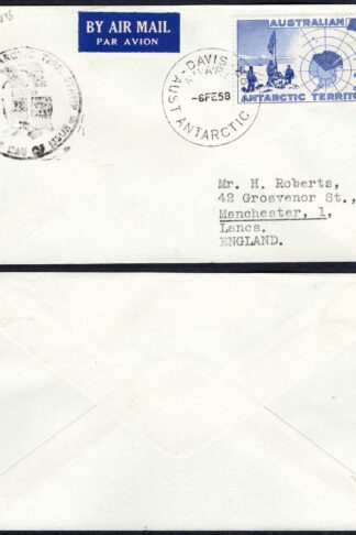 Australian Antarctic Terr DAVIS ANARE Pmk on cover