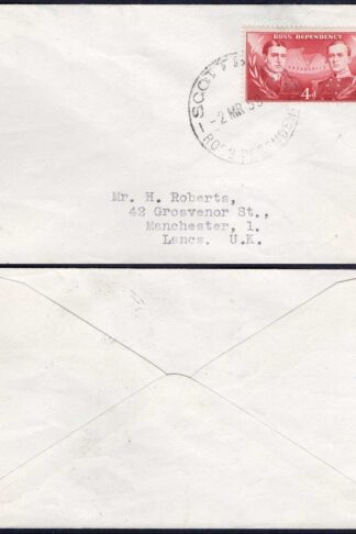 Ross Dependency 1964 SCOTT BASE CDS on cover