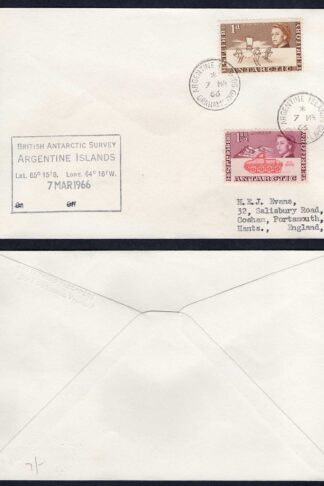 BAT 1966 Argentine Island Graham land to UK