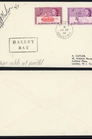 BAT 1968 from Base Z Halley Bay to London