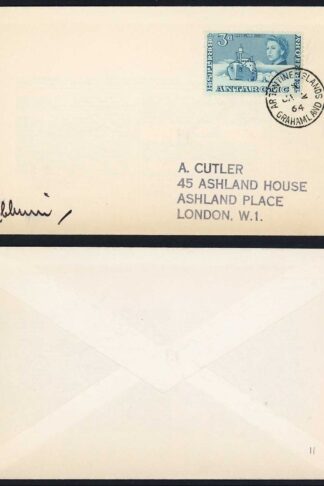 BAT 1964 from Argentine Island Graham land on cover