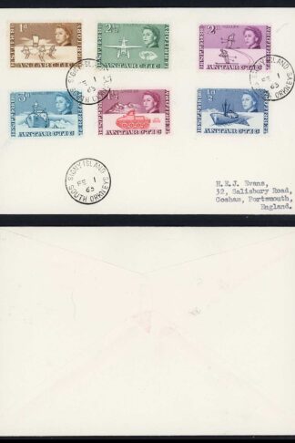 BAT 1963 set to 3d on cover used from Signy Island