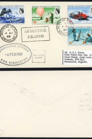 BAT 1969 Argentine Island Graham Land Commanding Office RRS Shackleton H/S