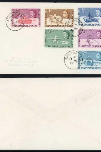 BAT 1963 Adelaide Island on Cover to England