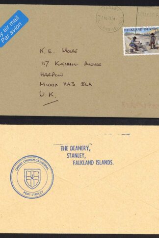 Falkland Is 2000 Collect Falkland Island Stamps Postmark on a commercial cover