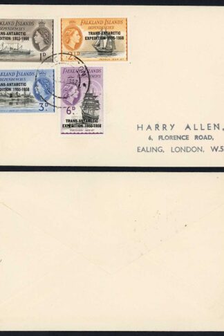 FID 1956 Shackleton CDS on cover to England