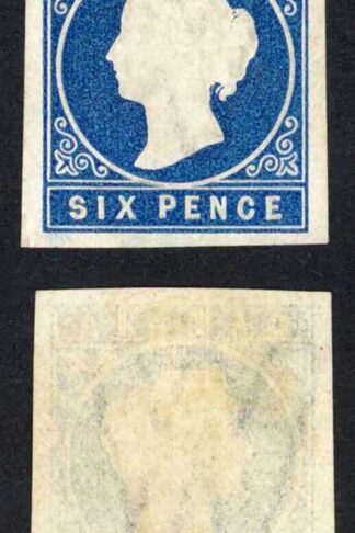Gambia SG 8 6d Deep Blue wmk with a Large W M/M Cat 350++ pounds