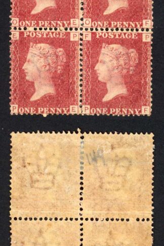 SG43 Penny Plate 149 Block 2 x U/M Cat 160 pounds