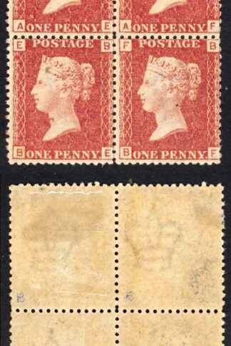 SG43 Penny Plate 112 Block 1 x U/M Cat 360 pounds