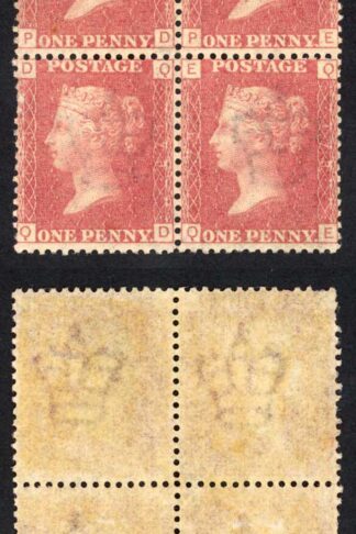 SG43 Penny Plate 173 Block U/M Cat 260 pounds