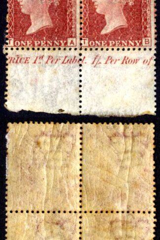 SG43 Penny Plate 174 Block 2 x U/M Cat 140 pounds