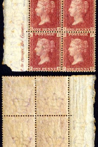 SG43 Penny Plate 169 Block 3 x U/M Cat 360 pounds