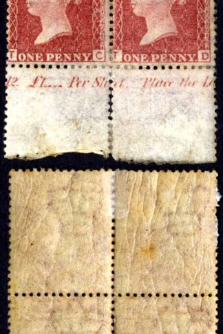 SG43 Penny Plate 174 Block M/M Cat 140 pounds