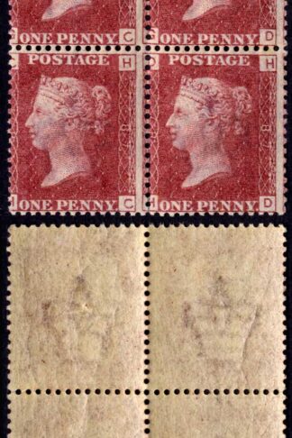 SG43 Penny Plate 87 Block 2 x U/M Cat 240 pounds