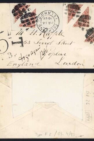 Falkland Is bisects on a made up cover No sure about what is right and what isnt