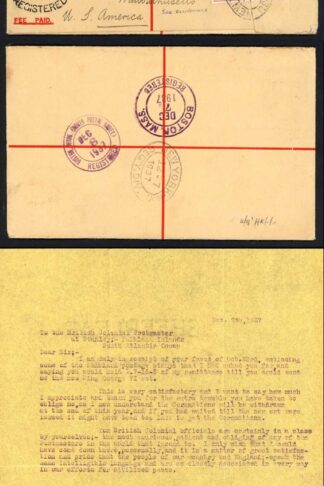 Falkland Is 1937 (25 Oct) Red/Buff Formula Registered Envelope (Perkins F1)