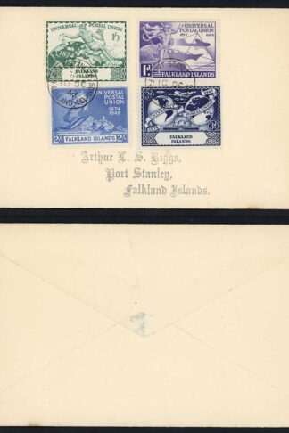 Falkland Is SG168/71 UPU Set on a Printed First Day Cover
