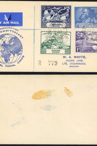 Falkland Is SG168/71 UPU Set on an illustrated First Day Cover