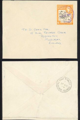 FID SG6 6d Black and Orange Thick map Graham Land on Cover