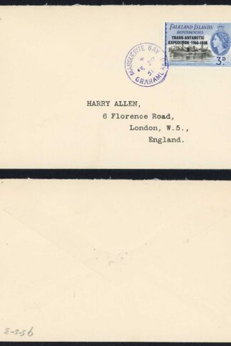 FID SGG43 on a cover from Marguerie Bay