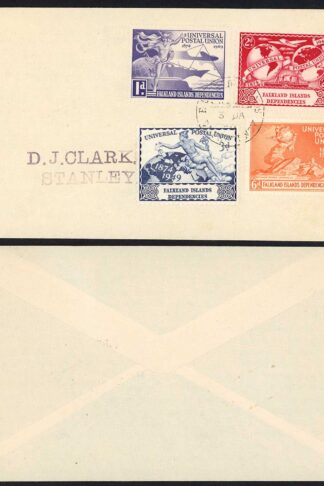 FID SGG21/G4 1949 UPU set on cover (Not FDC) from South Shetland