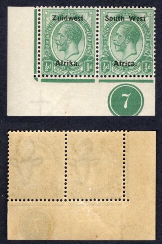 SWA SG16 1/2d opt Zuid west (14mm between) Plate Pair U/M