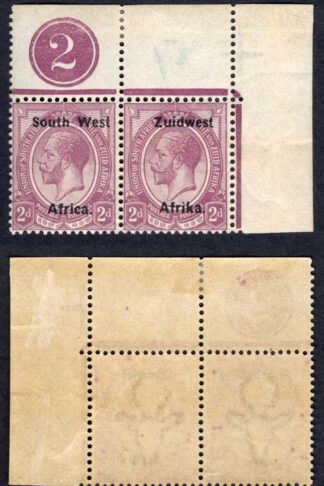 SWA SG18 2d opt Zuid west (11mm) U/M Plate Pair (mounted in the margin)
