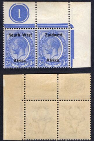 SWA SG19 3d opt Zuid west (11mm) U/M Plate Pair (mounted in the margin)