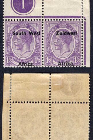 SWA SG23 1/3 opt Zuid west (11mm) U/M Plate Pair Opt Shifted to Bottom