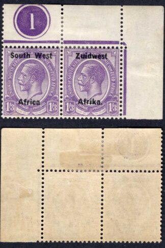 SWA SG23 1/3 opt Zuid west (11mm) M/M Plate Pair Darker Shade