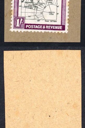 FID SGG8c 1/- Thick Map Variety SOUTH POKE CDS used Cat 300 pounds