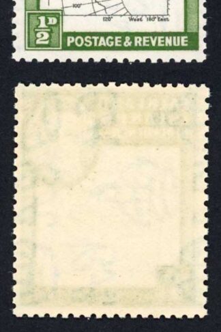 FID SGG1aa 1/2d Thick Map Variety Extra Island M/M Cat 325 pounds