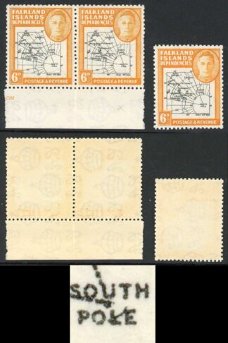 FID SGG6ec 6d Black and Orchre Variety SOUTH POKE U/M Cat 805 pounds