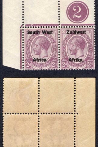 SWA SG18 2d opt Zuid west (11mm) U/M Plate Pair (mounted in the margin)