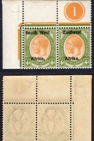 SWA SG20 4d opt Zuid west (11mm) U/M Plate Pair (mounted in the margin)