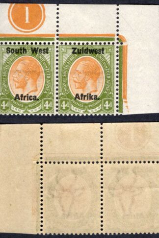 SWA SG20 4d opt Zuid west (11mm) U/M Plate Pair (mounted in the margin)