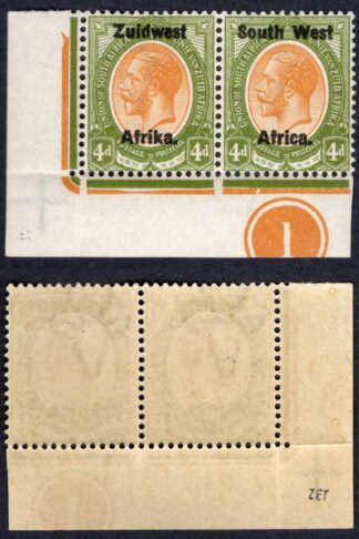 SWA SG20 4d opt Zuid west (11mm) M/M Plate Pair