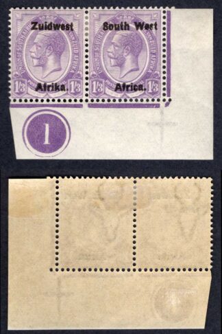 SWA SG23 1/3 opt Zuid west (11mm) M/M Plate Pair