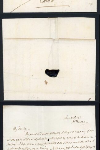 Taunton Penny Post (SUPERB Strike) on an 1836 Entire