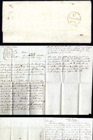 Lynn Penny Post (SUPERB Strike) on an 1838 Entire