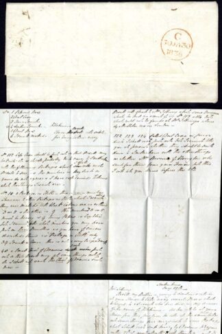 Lynn Penny Post (SUPERB Strike) on an 1838 Entire
