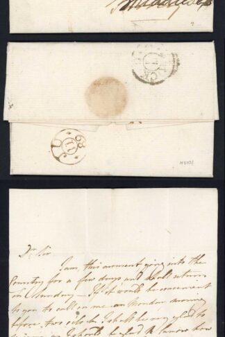 Entire with a Not Paid Penny Post/C